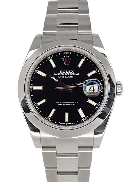 rolex datejust 1600 black dial|rolex datejust 126300 41mm.